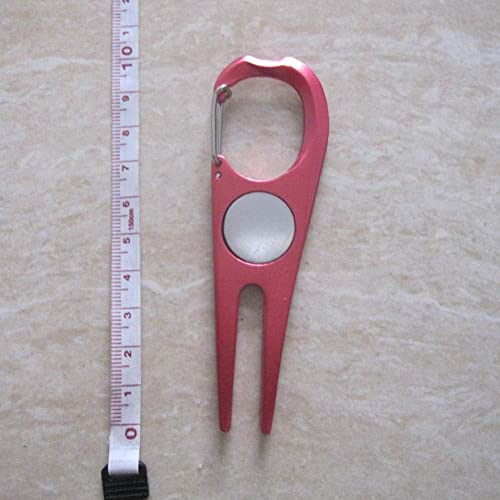 Golf Tool Zinklegering Golf Reparatie Opvouwbare Put Marker Tool Cursus Mini Pen Vork Pitchfork Cleaner Groen - Afbeelding 3