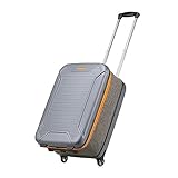 PUFAHAU Maletas de Viaje con Ruedas, Maletas Plegables con Ruedas para Viajes de Negocios, Maletas de Viaje Ligeras para Negocios, Equipaje de Moda Sencillo, Equipaje fácil de Llevar(Orange-24inch)