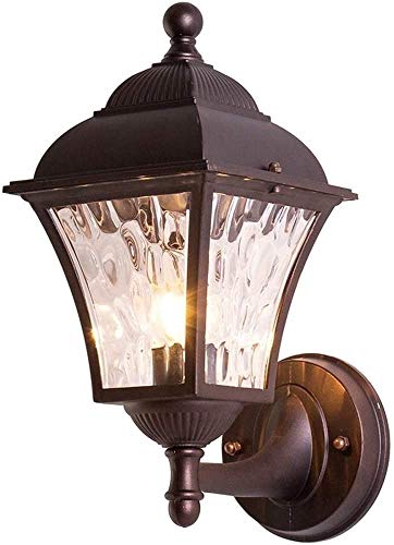 Zhangl Europeo al Aire Libre Pared del hogar Villa Jardín Terraza jamba Impermeable IP54 Pared Linterna ala del balcón del Paisaje E27 Wall luminaria Iluminación