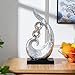 Anding Ceramic Abstract Statue Decoration ，Gift, Silver ，Sculpture Office Home Decoration (1270)