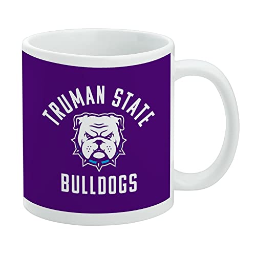 Truman State University Bulldogs Logo Ceramic Coffee Mug, Novelty Gift Mugs for Coffee, Tea and Hot Drinks, 11oz, White