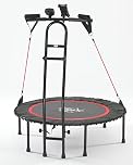 JOKA FIT - Trampolino “Cacau” per fitness con tappeto elastico, contagiri e bande di resistenza