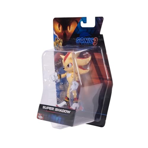 Sonic The Hedgehog Sonic 3 Movie 5" Super Sonic Action Figure: New Character from Jakks Wave #3