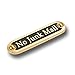 Price comparison product image The Metal Foundry No Junk Mail Metal Door Sign. Traditional Style Home Decor Accessories Door Or Wall Brass Plaque. Handmade In England.