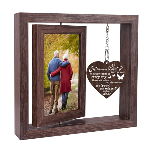 Boiveco Memorial Sympathy Gifts for Loss of Loved One Memorial Gift for Loss of Mom Dad Picture Frame Bereavement Remembrance Condolence Funeral Sentimental In Memory of Loved One Gifts Display Two 4x6 Photos