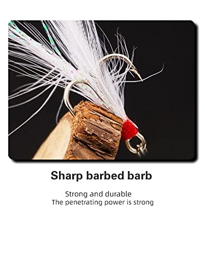 釣りルアー 4個 バス トラウト用 マルチ淡水用 クリスマス 父へのギフト スプーン ルアー 金属 独特の形 クランクベイト ジグ 釣りフック (4個) 7枚目