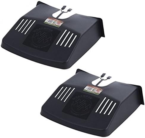 2 X Drain Cover 12"x11" Black Plastic Grid Cover Ventilated