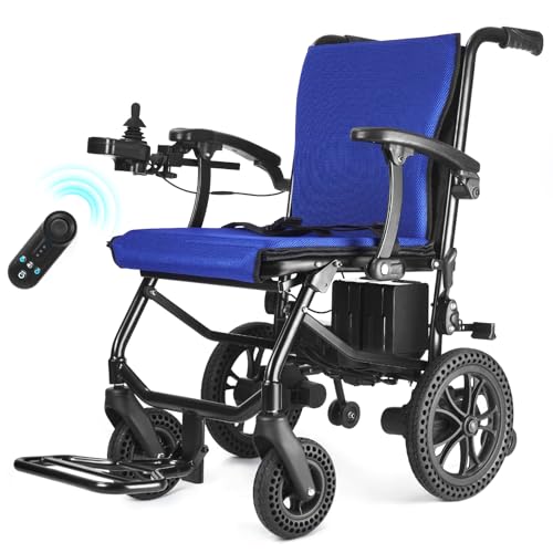 DeerPlanet 25 Miles Electric Wheelchairs for Adults Lightweight Foldable, 30