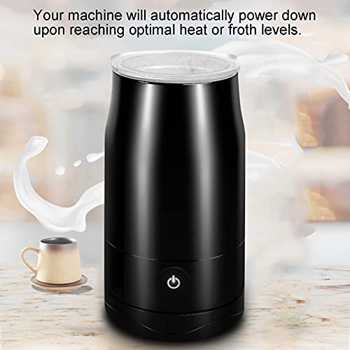 EU 220V-240V, Completamente Automático, Acero Inoxidable Negro, Apagado Automático, Vaporizador de Leche, Vaporizador de… - Imagen 4