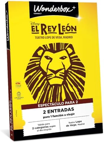 WONDERBOX Connect - Caja Regalo - Descubre El Rey Leon - 2 entrad...