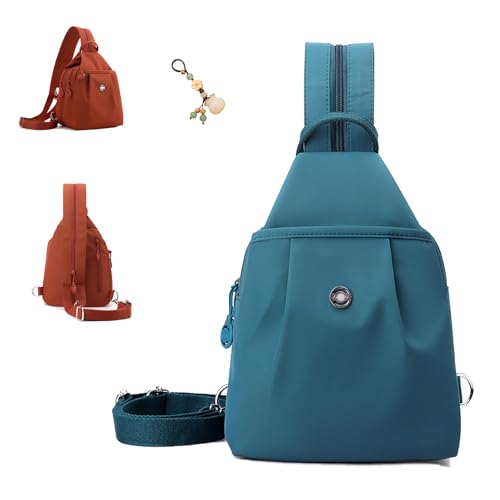 Waterproof 2-Way Commuter Bag，Oxford Cloth Multi-Strap Small Backpack，30x21x14cm，Multiple Pockets Comfortable And Anti-Theft