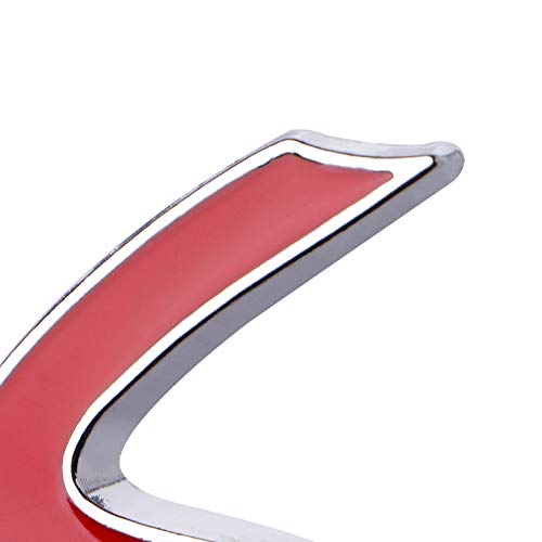 Image of 3D Metal S Front Grille Badge Emblem Chrome Silver Decal for Mini Cooper R50 R52 R53 R56 R57 R58 R59 R60 R61 F54 F55 F56 F57 F60 Countryman Clubman Hatchback
