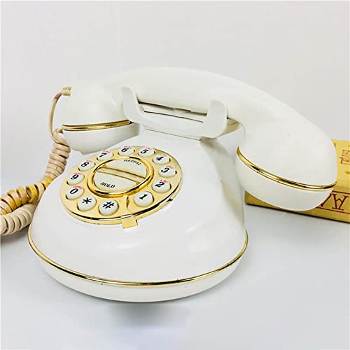 Téléphone rétro pour décorer une vitrine de café vide