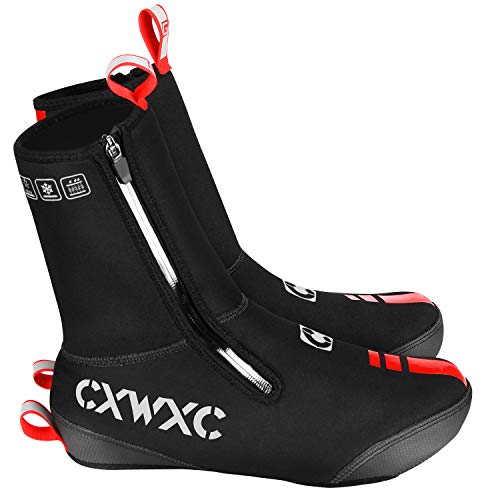image for CXWXC Cycling Shoe Covers Neoprene Waterproof,Winter Thermal Warm Full