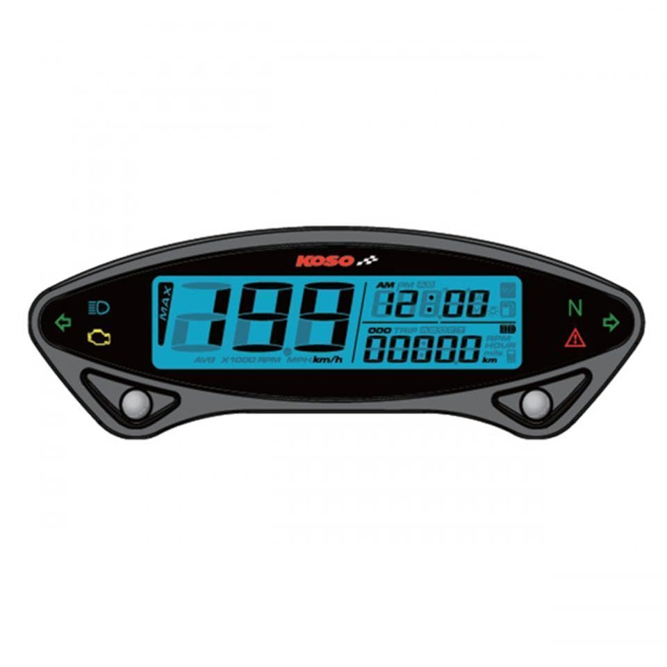 Compteur Koso compatible avec Moto Beta 50 RR motard 2016 à 2018
