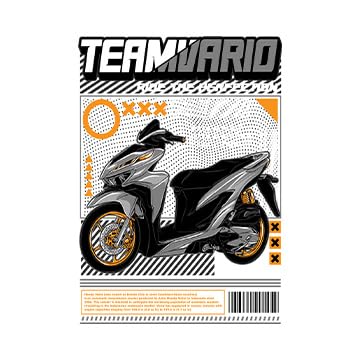Image of BLINKART Honda VarioCar Posters Sticker Gift Items for Boys Room Wall Decor || Comes with Double-Sided Tape|| Decoration Bedroom Living Room Office Studio Decor | 12x18 In (A3) - CAR-285