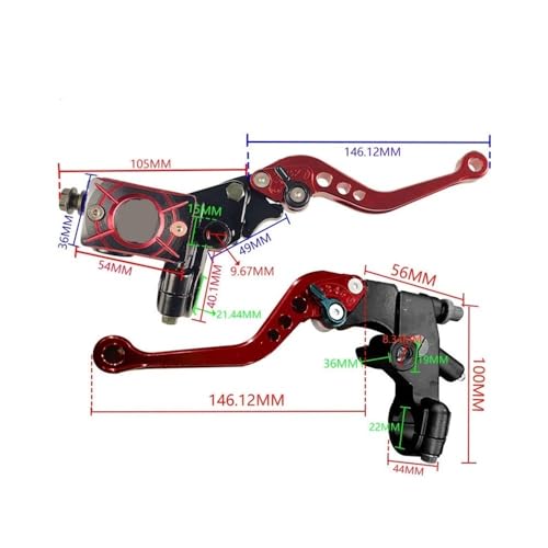 Bomba Superior con interruptor de freno verde para moto y cuatrimoto 4