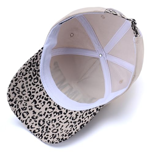 Image of Vintage Two-Tone Trucker Hat Adjustable Baseball Cap with Mommin Embroidery Ponytail Fit Unisex Outdoor Casual Headwear
