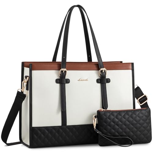 LOVEVOOK Borsa Donna PC 15.6 Pollici, Grande Borsa Lavoro per Computer, Impermeabile Shopper Laptop...