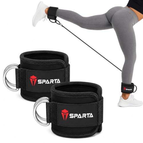Ankle Straps for Cable Machine (Pair) - Gym Ankle Starps Cuff For Leg Workout Cable Pulley Equipment Machine- Cable Attachment Straps For Men And Women adjustable