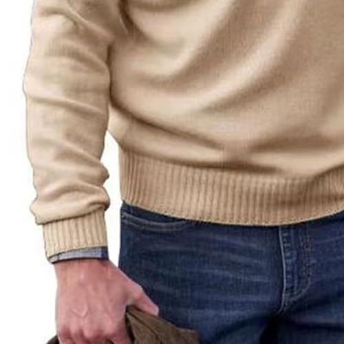 Mens Quarter Zip Pullover Sweater Slim Fit Mock Neck Polo Sweaters Thermal Casual Knitted Turtleneck Pullovers4
