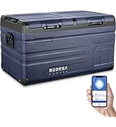 BODEGACOOLER 12 Volt Car Refrigerator,Dual Zone APP Control, Designed with Removable 2-Way Door P...
