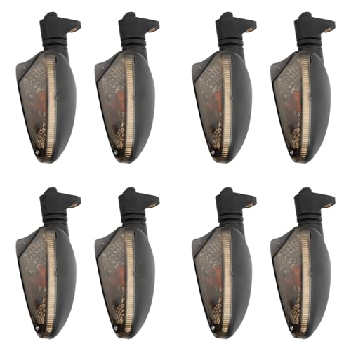Clignotant Moto Haute Visibilité Lot de 4 Veilleuses Étanche pour Route et Chemins