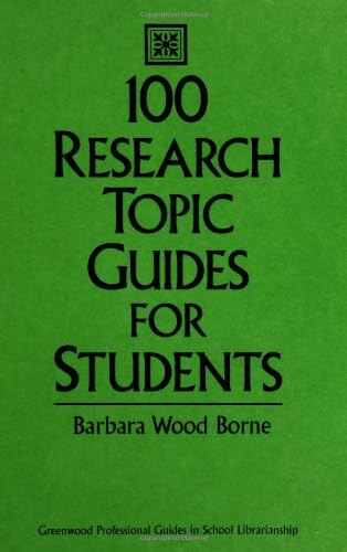 Research Topic Guide Examples Amazon.com: 100 Research Topic Guides for Students (Libraries Unlimited ...