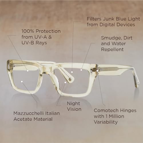 Image of Shisen Fox Habiki 2.0 Acetate Spectacles Frames for Men & Women with Demo Lenses | Classic Oval Full Rim Eyeglass Frame | Durable & Stylish Eye Frames for Men & Women