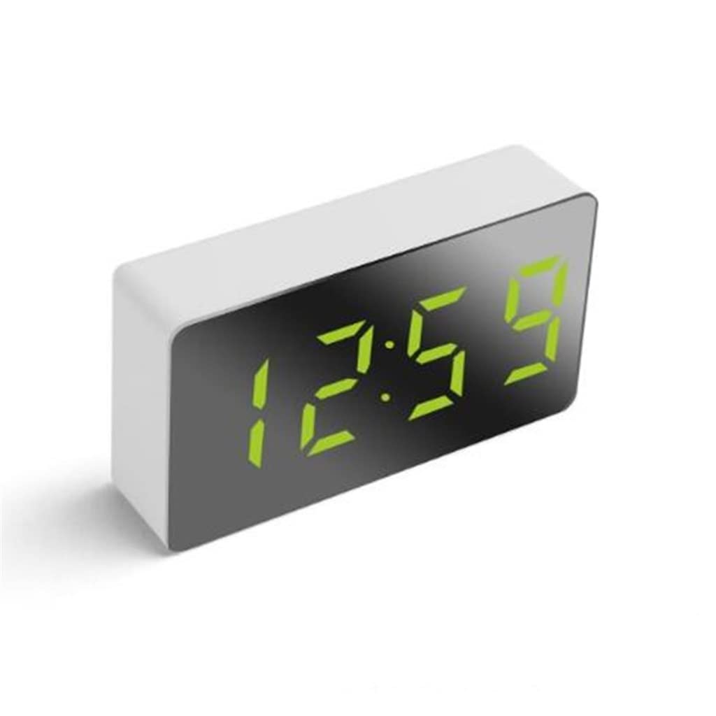 HRWLY Digital Alarm Clock Snooze LED Time Night Light 3 Alarms Display Table with(3-pack)