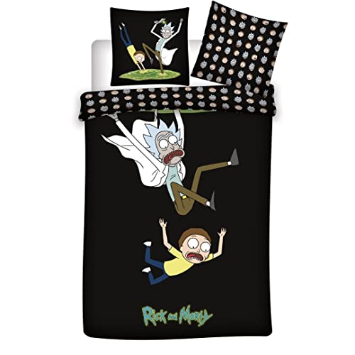 Housse de couette bio Rick & Morty idée cadeau anniversaire originale - 2