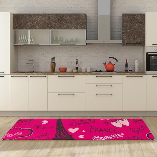 Tapete de cocina antideslizante y lavable: alfombra absorbente de 2 piezas 6