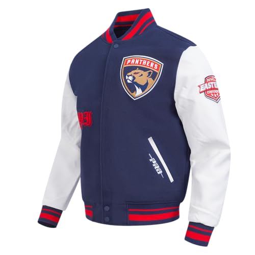Image of Pro Standard Mens NHL Old English Varsity Jacket