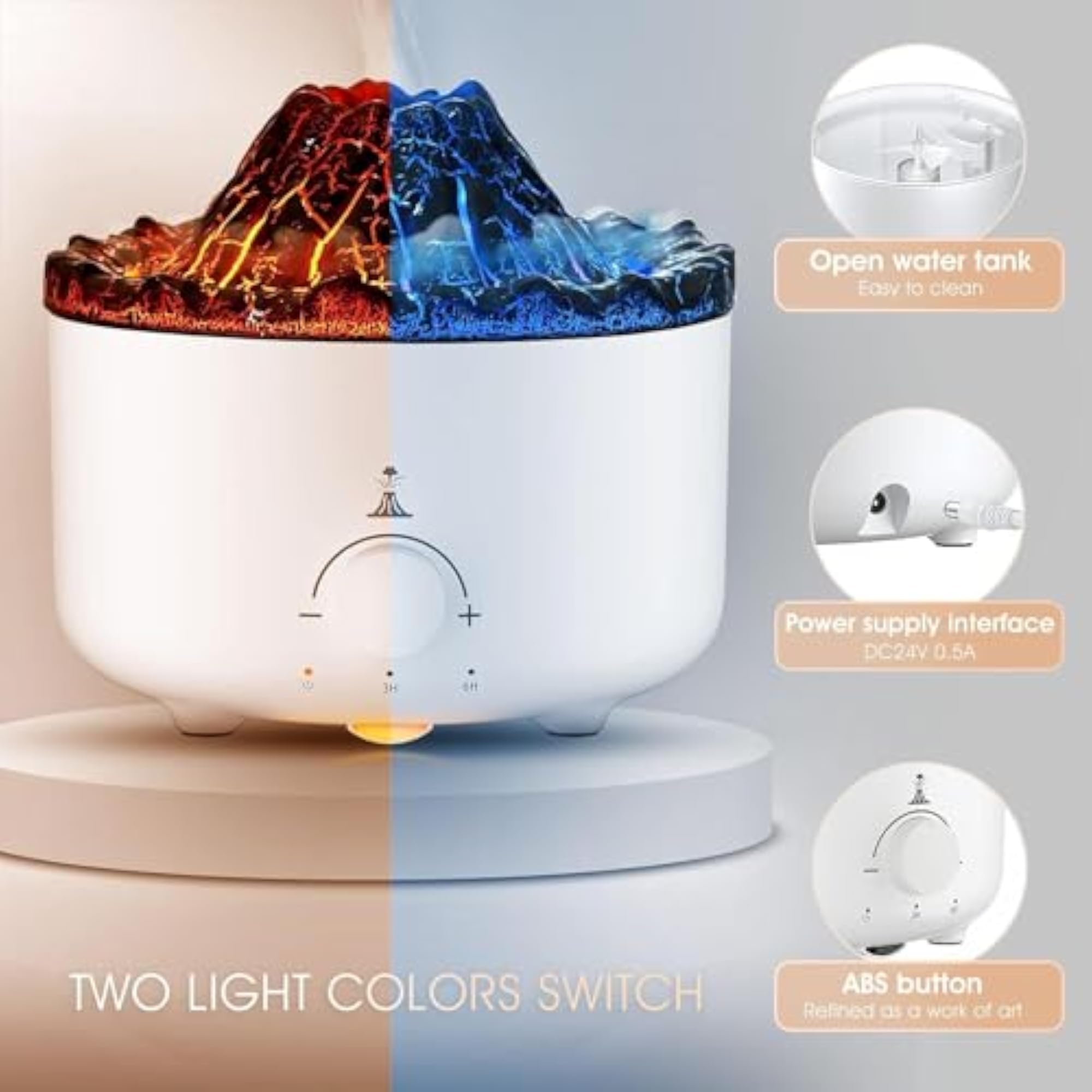 Volcano Diffuser Aromatherapy, 560ML