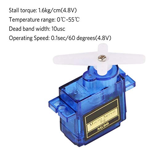 Image of REES52 10Pcs SG90 Micro Servo Motor 9G Servo with 120pcs Multicolored Dupont Wire 40pin Male to Female, 40pin Male to Male, 40pin Female to Female Breadboard Jumper Wires for Arduino
