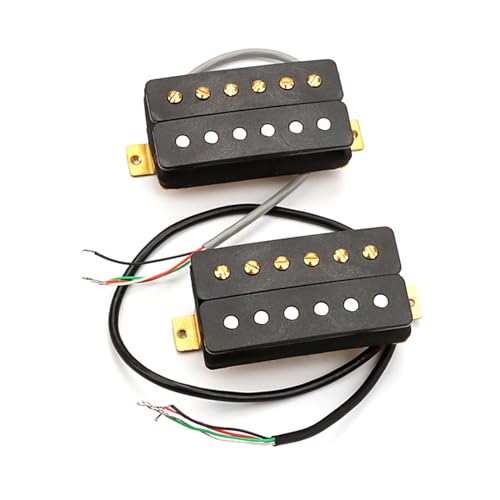 アルニコ 5 ダブルコイルハムバッカーピックアップエレキギターピックアップ交換用 6 弦ギターピックアップ簡単なインストールエレキギターピックアップ再彫刻ピックアップ簡単なインストール