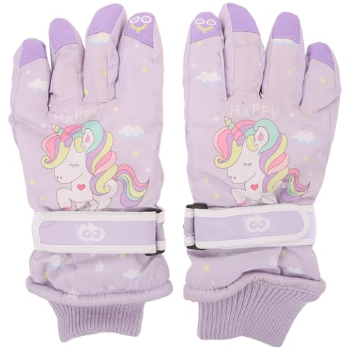 Gants de luge enfant imperméables contre le froid et le vent