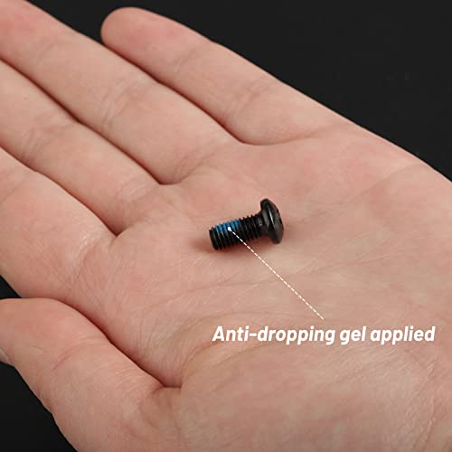 LEONTOOL 12 Pcs Bicycle Disc Brake Bolts M5x10mm MTB Rotor Bolts Black Bicycle Rotor Screws Disc Rotor Bolts with 1 Pcs T25 Torx Wrench L for Road Bike Mountain Bike - Thumbnail 5