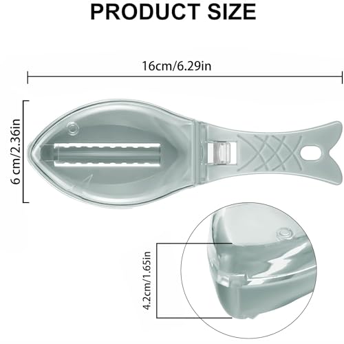 ZEACCT 2 Pcs Multifunctional Fish Scale Remover with Cover - Image 2