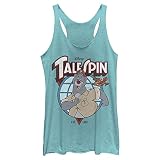 Disney Insigne Baloo Chemise, Tahiti Bleu, XL Femme