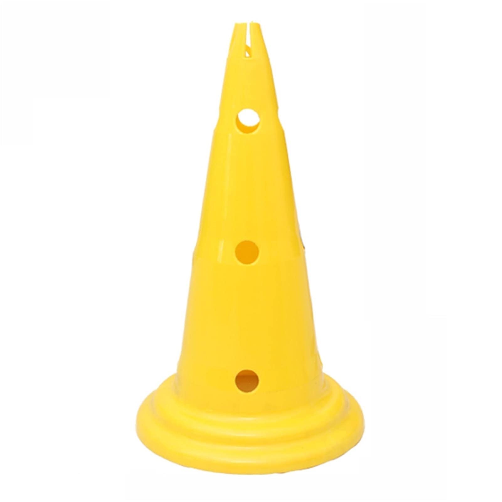 Conos de fútbol Cono de Deporte de plástico de 50 cm de Color, Conos de Marcado con Agujeros para el Campo de Entrenamiento de fútbol, ​​Cono a Prueba de Viento y Barrera Estable