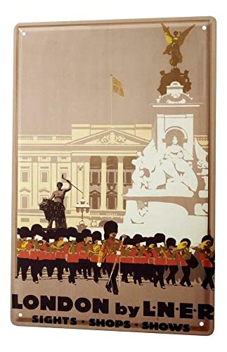 Placa de estanho Globetrotter Sights of London Cheers Signs for Bar (Tamanho : 12 x 8 pol. (20 x 30