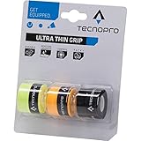 tecnopro tennis trainer Komfortabel und weich TECNOPRO Tennis Griffband Ultra Thin Grip, Gelb/Orange/Schwarz, One Size