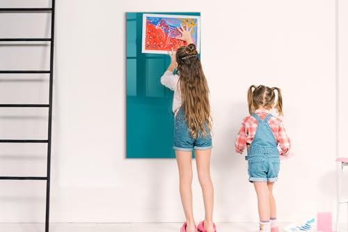 Panel magnético de acero 60x120 cm color del mar ideal para hostelería y organización de tareas 4