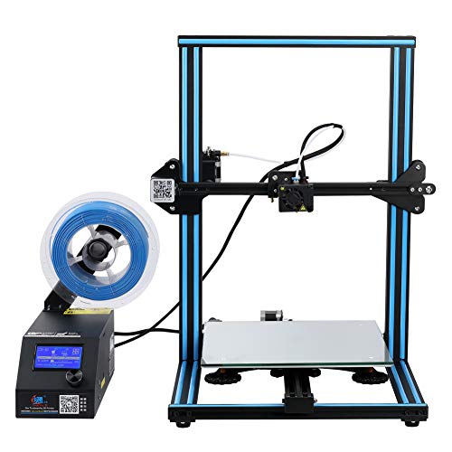Creality 3D Open Source CR-10 3D Printer All Metal Frame 12x12x15.5 Inch Build Volume and Heated Bed Includes Glass Bed Metal Construction(Blue)