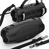SIKAI CASE Silicone Case Compatible with JBL Charge 6, Portable Speaker Mount with Adjustable Strap & Detachable Shoulder Strap for Bike, Motorcycle, Golf Cart, Boat Railing, Case Only