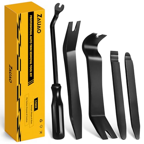 ZAUAO Auto Trim Removal Tool Kit, 5-Piece No Scratch Plastic Pry...