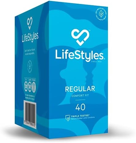 LifeStyles Regular Latex Condoms 40 Pack