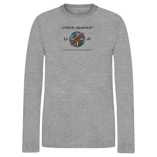 Image of Under Armour Boys' Long Sleeve Graphic T-Shirt, Lightweight & Breathable, Outdoor Collection