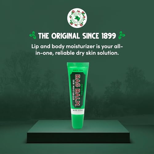 Bag Balm Original On-the-Go Lip Balm Tubes for Chapped Lips, Dry Hands, Skin Irritations and More - 0.33oz, 6 Pack